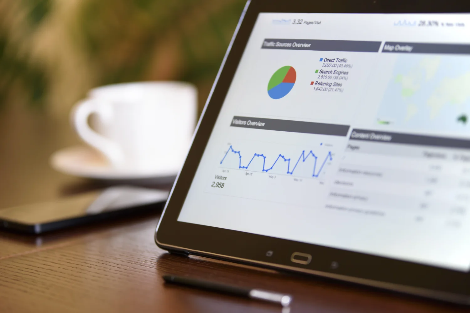 Informe mensual de SEO con posiciones y visitas